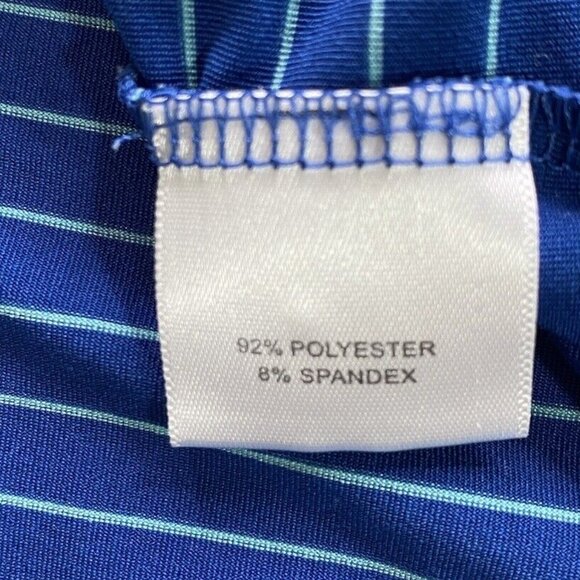 Peter Millar Shirt Mens XXL Polo‎ Blue Stripe Summer Comfort Golf Beach Preppy - Picture 6 of 14